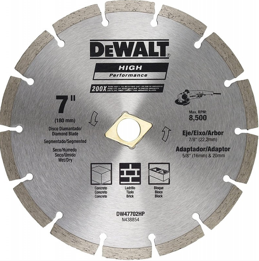 [4647702L] DISCO DIAMANTADO SEGMENTADO 7" DEWALT DW47702L
