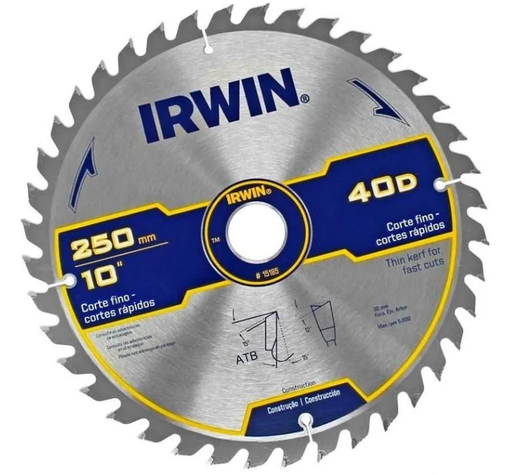 [4515185] DISCO SIERRA CIRCULAR MADERA 10" X 40D IRWIN 15185