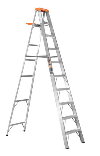 [4810436] ESCALERA ALUMINIO 175Kg 3m TIJERA TIPO II 9 ESCALONES TRUPER 10436 EST-29