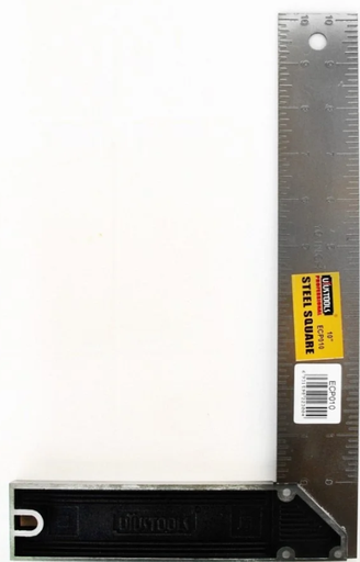 [50ECP010] ESCUADRA PROFESIONAL METALICA 10" UYUSTOOLS ECP010