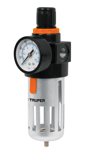 [4818238] FILTRO Y REGULADOR DE PRESION DE AIRE 1/4NPT TRUPER 18238 FIRE-1/4