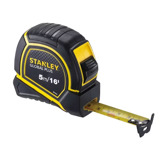 [3330615] FLEXOMETRO 5m ENCAUCHETADO GLOBAL PLUS STANLEY 30-615