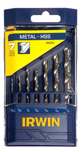 [451865290] JUEGO Brocas HSS 1/16"-1/4" 7 PZAS IRWIN 1865290
