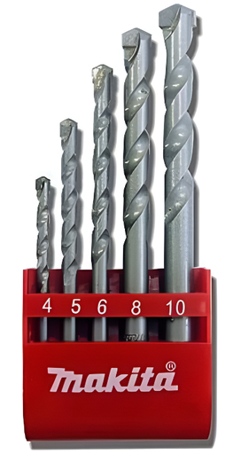 [49D03894] JUEGO Brocas MURO 5/32"- 3/8" 5 PZAS MAKITA D-03894