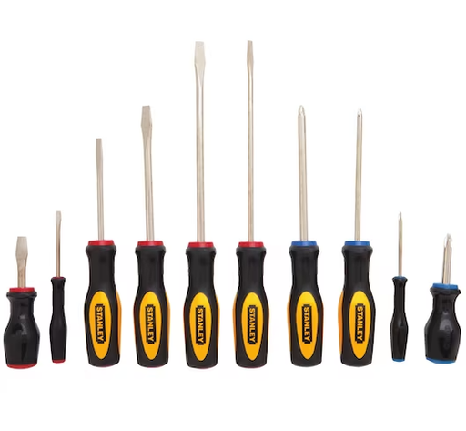 [3360100] JUEGO DESTORNILLADOR BASICO 10 PZAS. STANLEY 60-100
