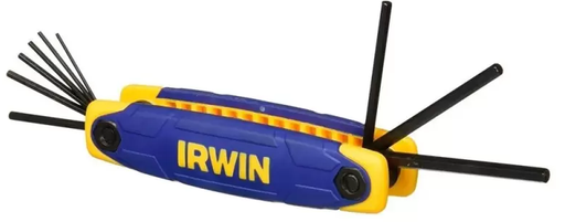 [4510762] JUEGO LLAVE ALLEN TIPO NAVAJA 0.05"-3/16" 9 PZAS. PULGADAS IRWIN 10762