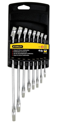[3388855] JUEGO LLAVE MIXTA 8mm-19mm 8 PZAS STANLEY 88-855