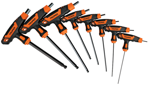 [48100935] JUEGO LLAVE TORX EN "T" T9-T40 8 PZAS. TRUPER 100935 TORX-8TLX