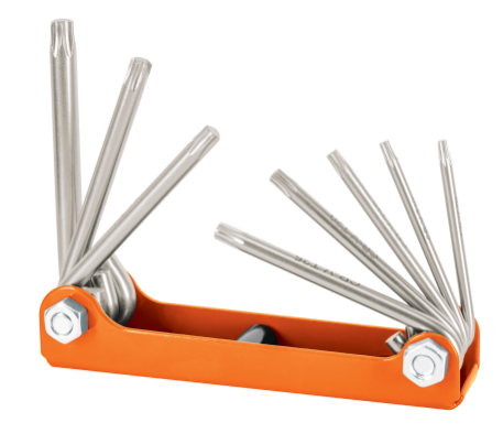 [4815569] JUEGO LLAVE TORX TIPO NAVAJA T9-T40 8 PZAS TRUPER 15569 TORX-8