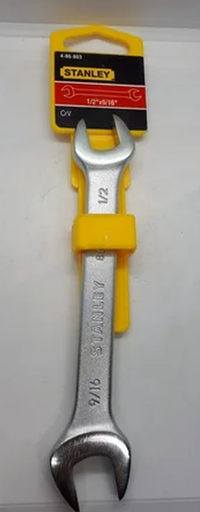 [3386803] LLAVE BOCA FIJA 1/2" X 9/16" STANLEY 86-803