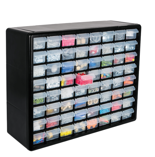 [4810895] ORGANIZADOR PLASTICOS 64 GAVETAS TRUPER 10895 ORG-64