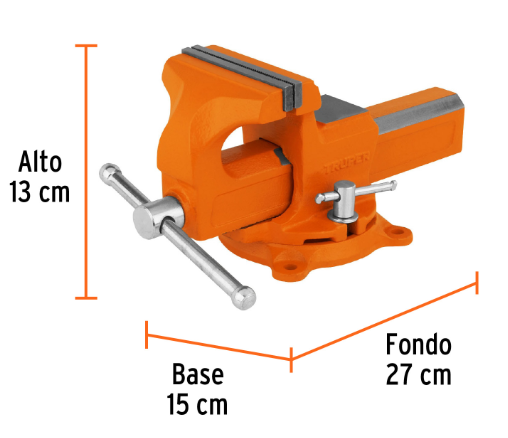 [48100199] PRENSA DE BANCO 4" TRUPER 100199 TA-4-L